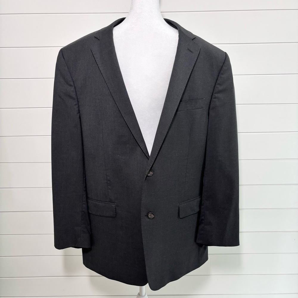 LAUREN Ralph Lauren Black Label Mens Blazer Sport Coat Wool Slim Fit Size 46L